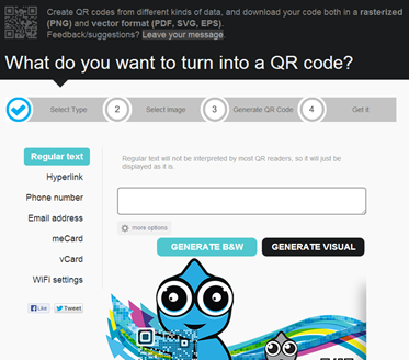 Visual QR Code Generator Widget